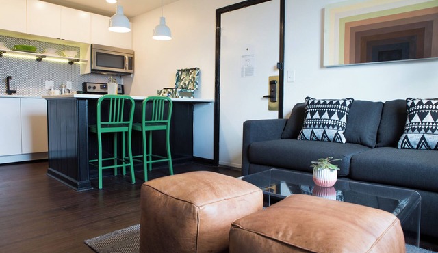 Designer Suite Local Murals + Walk to Downtown | SoBro Guest House #20