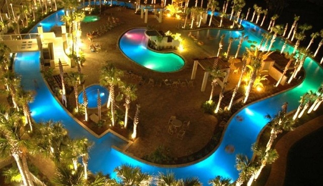 Destin West Villa 301, oceanview, wraparound balcony, lazy river, 6 pools, beach