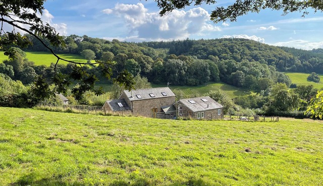 Detached barn, with breathtaking views across the Wye Valley