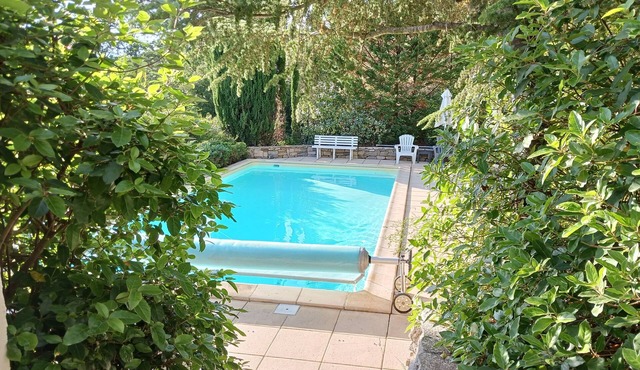 Detached home with air-con, garden, private pool and lovely views of Lagrasse