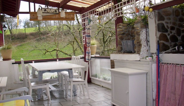 detached house in the countryside calm nature hiking pathuperb region