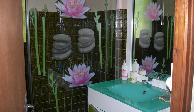 Detached house in the countryside, close to shops.