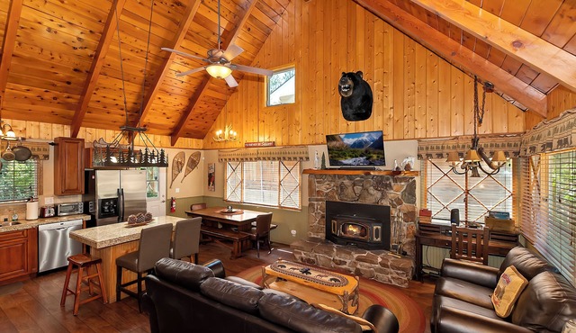 Detached Rec Room! Central HEAT & FIREPLACE in Cabin. "Stay warm, my friends!"