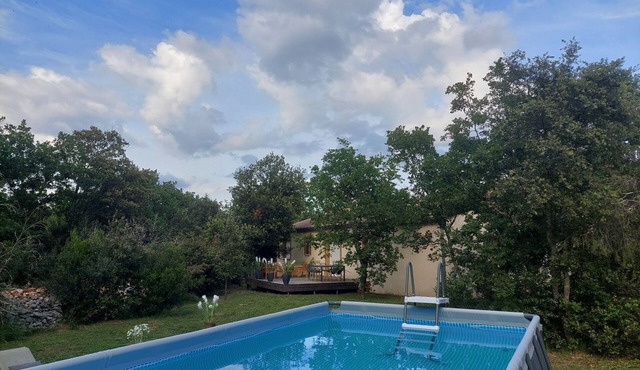 Detached villa, Swimming pool, Spa, Garden furniture. Near Vallon Pont d'Arc.