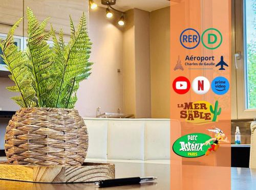 Detente et Confort, proche Gare RER D, CDG, Astérix