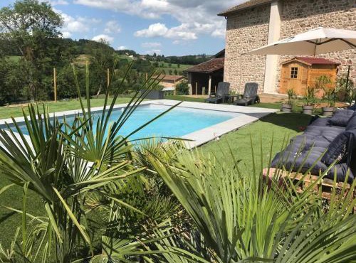 Deux gîtes confortables avec cheminée et piscine commune, animaux admis, pour 13 personnes - FR-1-496-140