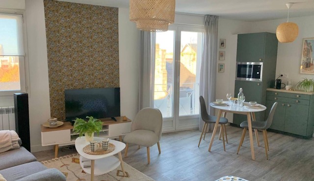 Dinan, beautiful studio close to town center!