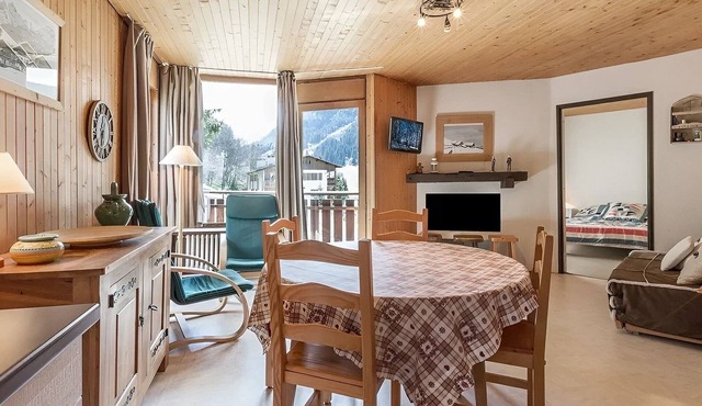 Direct access slopes La Clusaz, 3 rooms, pets allowed