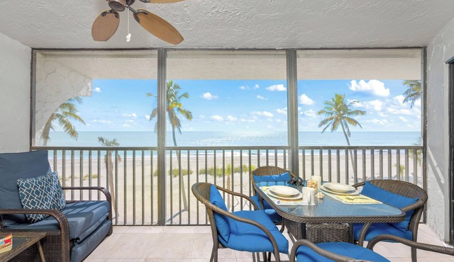 Direct Beach Front/Best View of Gulf/Remodeled Pointe Santo E36 Sanibel
