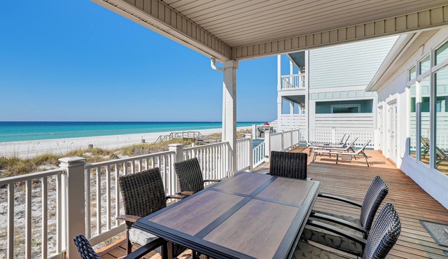 Direct Beach Access! Prime PCB Bungalow w/Deck