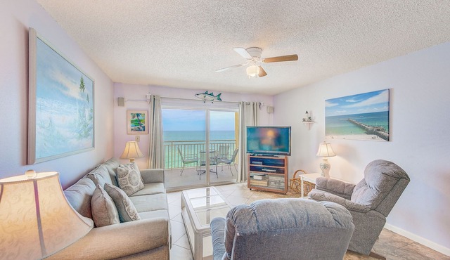 Direct Beachfront, Top Floor, Sleeps 10! Heated Pool 605