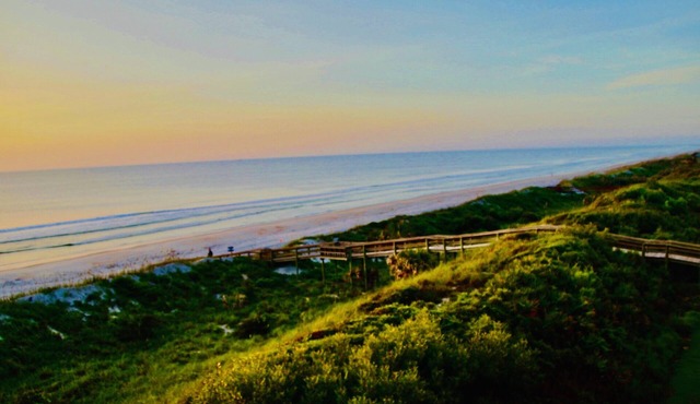 Direct beachfront at Crescent Beach, Atlantic Ocean , Matanzas River