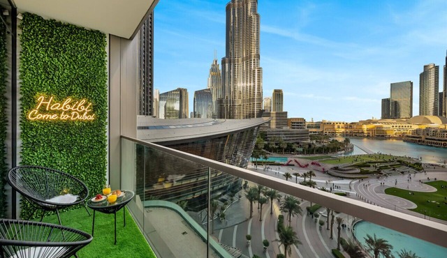 Direct Burj and Fountain view LUX 2BR