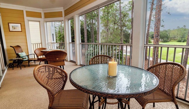 Direct Golf course View - screened lanai-sleeps 8 - pool-hot tub-near beaches