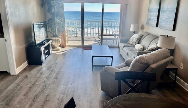 Direct Gulf Front ~ 4th Floor ~ 2BD 2BA ~ Oversized Balcony ~ Keyless Entry