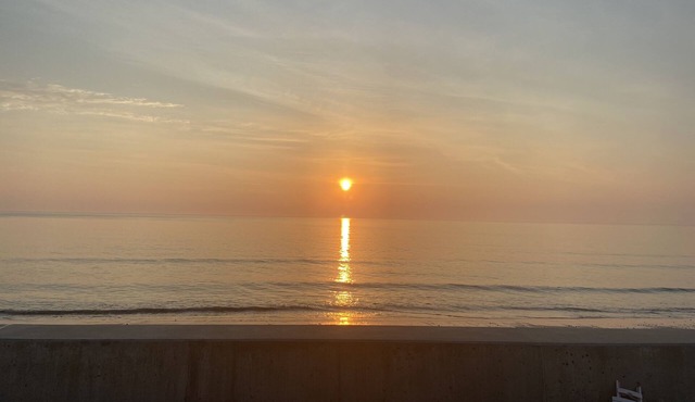 Direct ocean front property on gorgeous Fieldston Beach. Steps from the ocean .