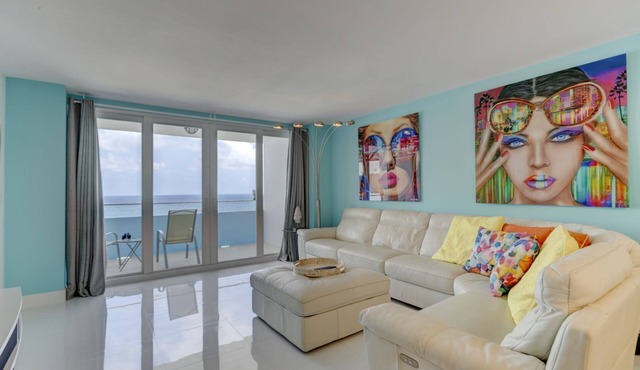 DIRECT OCEAN VIEWS with Balcony on the beach.