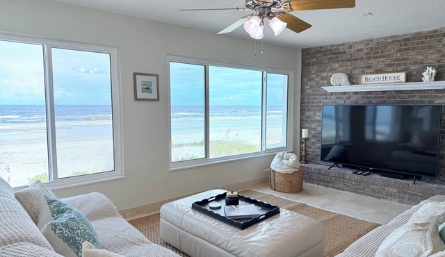 Direct Oceanfront Home 5BR 4BA Sleeps 14 Large Patio Near Flagler Ave