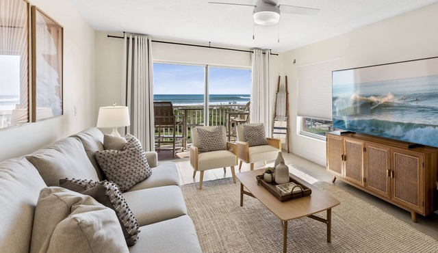 Direct Oceanfront Condo w/A+ Views - Large 3 BR w/2 Ocean Facing Balconies!