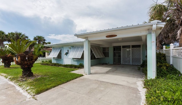 Directly across the street from the Beach