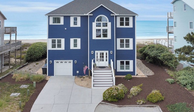 DISCOUNTED WEEKS!OCEANFRONT HOME, 6 BR, 5 BA, POOL, HOT TUB, ELEVATOR, GAME ROOM