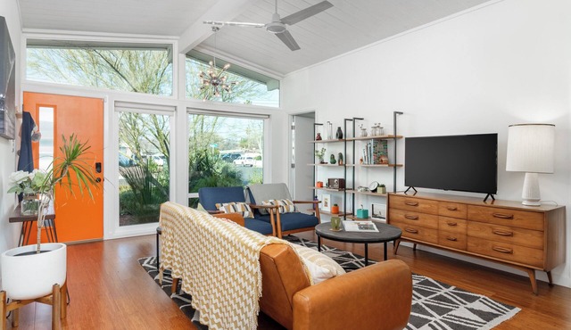 Discover serene luxury in our modern Eichler retreat.