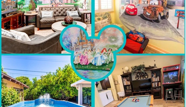 Disneyland Walking Distance Home or 2 min Drive.