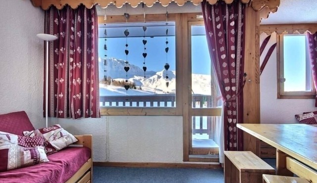 Divisible studio 4 pers, slope view, Plagne Villages