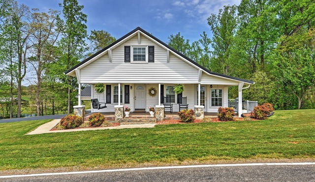 Dobson Farmhouse w/Wraparound Porch & Fire Pit!