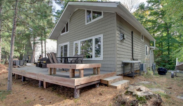 Dock and Fire Pit Lakefront Cabin in Deer River!
