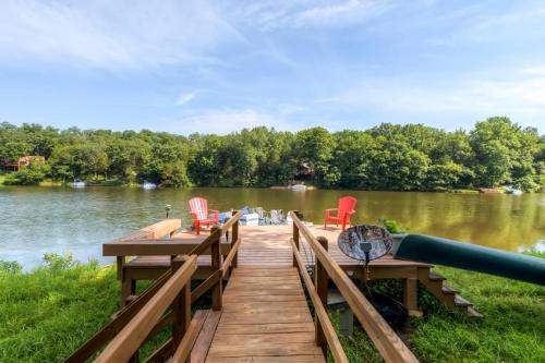 Dock and Resort Perks Quiet Lakefront Cottage