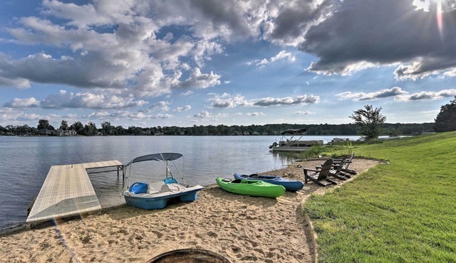 Dock & Beach: Linden Lakefront Home: 30-Night Min