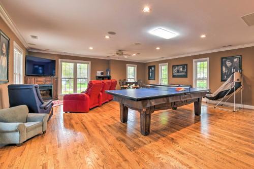 Dock & Fire Pit: Mt Gilead Villa on Lake Tillery