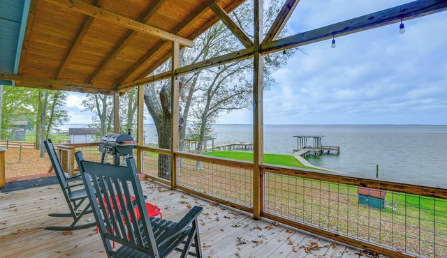 Dock + Fire Pit: Tranquil Home on Lake Livingston