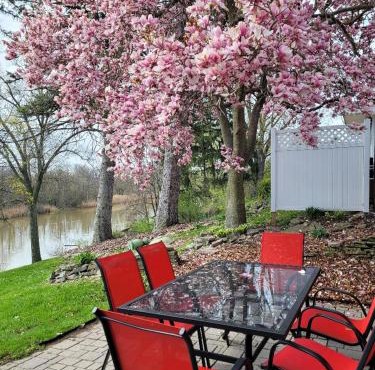 dock, game room, bar and private river view patio