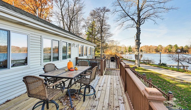 Dock & Gazebo! Lakefront Duplex Near South Haven