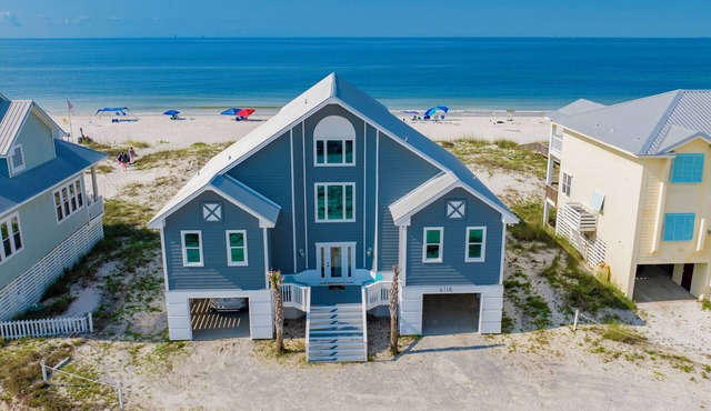 Dock Hall-I-Day - Beachfront Home, Pet-Friendly