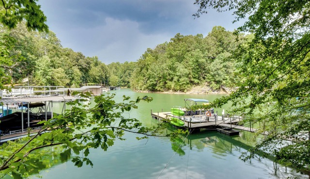 Dock & Hot Tub at Fair Play Hideaway!