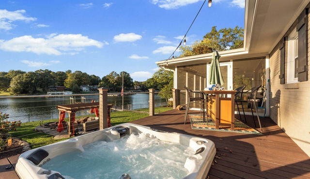 Dock, Hot Tub & Kayaks on Lake Norman | Lakeside Gem by AvantStay