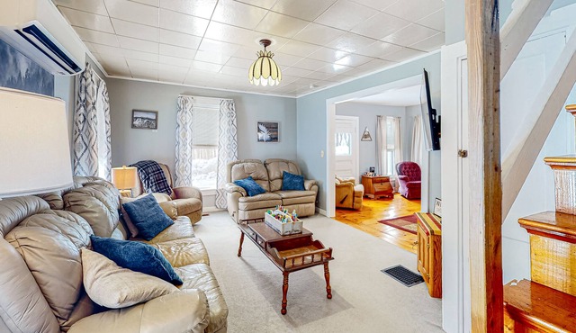 Dog-friendly, 1900s home with firepit - near AT, Moosehead Lake, & Lake Hebron