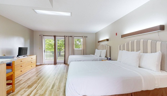Dog-friendly, 1st-floor studio with picnic area & gym - walk to Douglas Lake