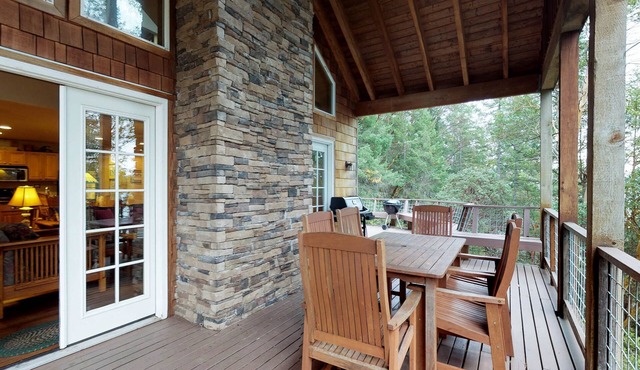 Dog-friendly beach house with furnished deck, island views, & kayaking