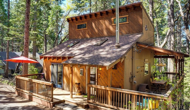 Dog-Friendly Cabin 3 Mi to Big Trees State Park!