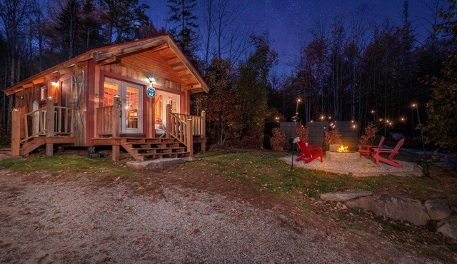 Dog-Friendly Cabin Firepit + Hot Tub Near Mt Abram