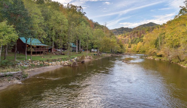 Dog-friendly cabin with riverfront access - great for fishing