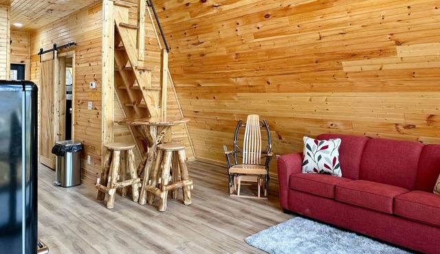 Dog-friendly cabin with mountain views, loft, & kitchen - near Douglas Lake