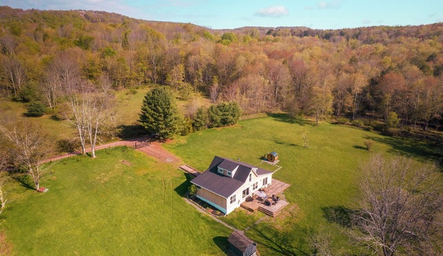 Dog-Friendly Catskills Escape on 4 Private Acres w/Sauna & Fenced Yard