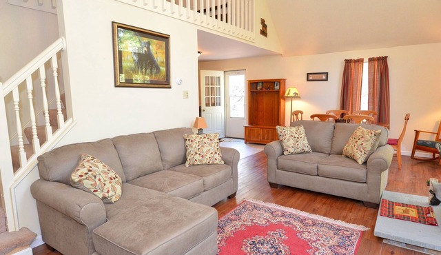 Dog Friendly, Close to Beach w/Canoe, Brookside Wooded Yard