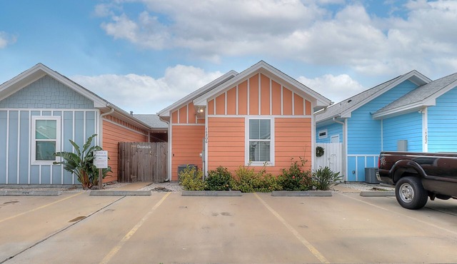 Dog-friendly coastal cottage near the water with private yard, outdoor pool, W/D