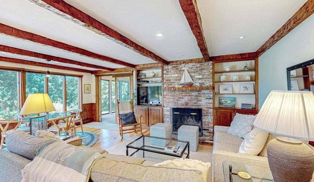 Dog-friendly, custom-designed home with 180-degree salt marsh view & 2 decks